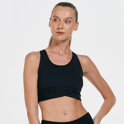 PUMA Women's Flawless Mid Impact Sports Bra Black PUMA Women's Flawless Mid Impact Sports Bra Black