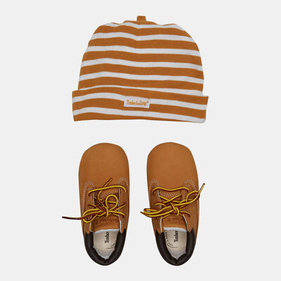 Timberland Kids' Crib Bootie and Hat Set (Baby & Toddler) yellow Timberland Kids' Crib Bootie and Hat Set (Baby & Toddler) yellow