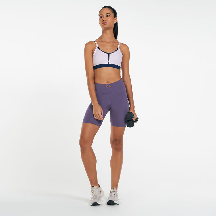 Nike Women's Dri-FIT Indy Logo Tape Sports Bra Pink Nike Women's Dri-FIT Indy Logo Tape Sports Bra Pink image number 2