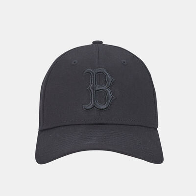 New Era Men's MLB League Essential 39thirty Boston Red Cap Black
