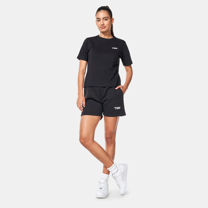 The Giving Movement Women's Lounge Shorts Black The Giving Movement Women's Lounge Shorts Black image number 2
