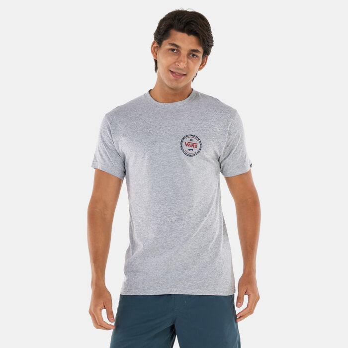 Vans Men's Logo Check T-Shirt Grey Vans Men's Logo Check T-Shirt Grey image number 0