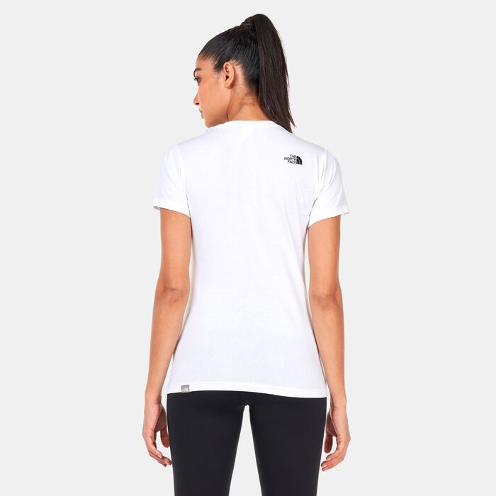 The North Face Women's Easy T-Shirt White The North Face Women's Easy T-Shirt White image number 1