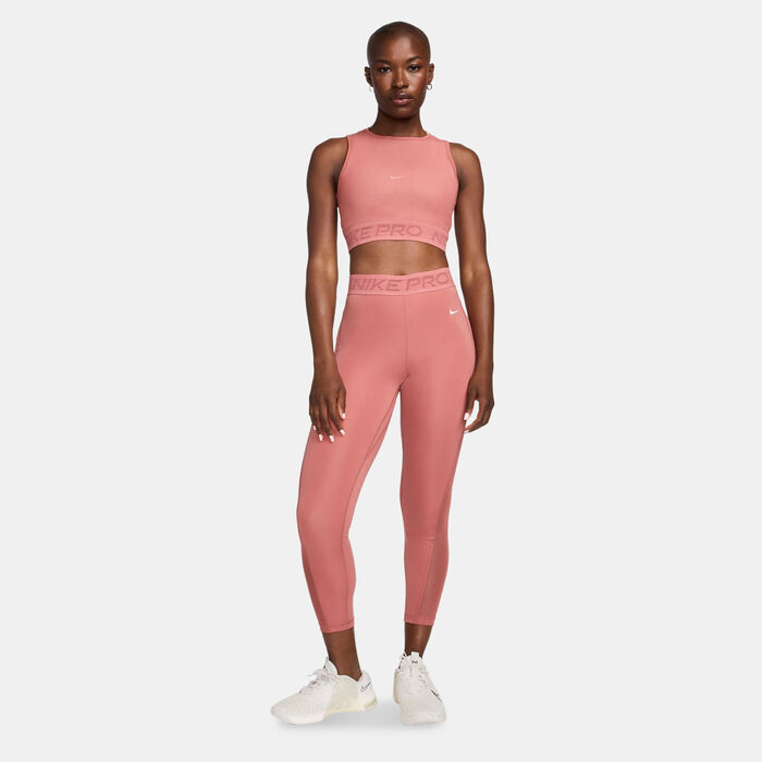 Nike Women's Pro Mesh Tank Top Pink image number 2
