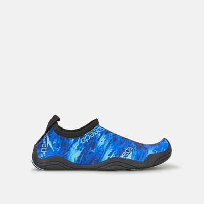 Speedo Kids' Hybrid Printed Pool Shoe Blue Speedo Kids' Hybrid Printed Pool Shoe Blue