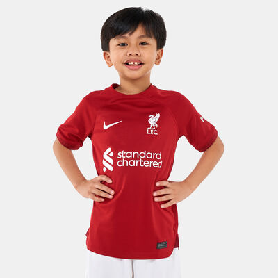 Nike Kids' Liverpool F.C. Dri-FIT Stadium Home Football Jersey - 2022/23 (Older Kids) Maroon