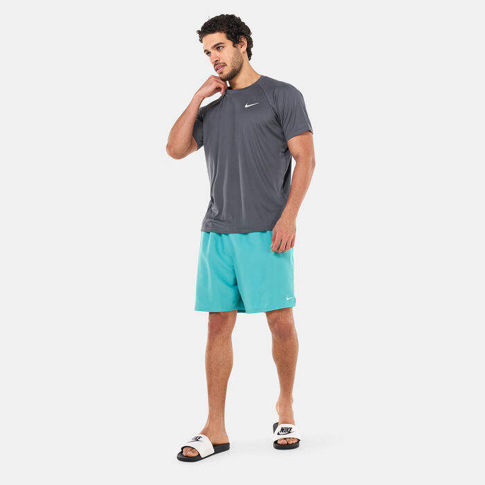 Nike Swim Men's Hydroguard Swimming Top Grey Nike Swim Men's Hydroguard Swimming Top Grey image number 2