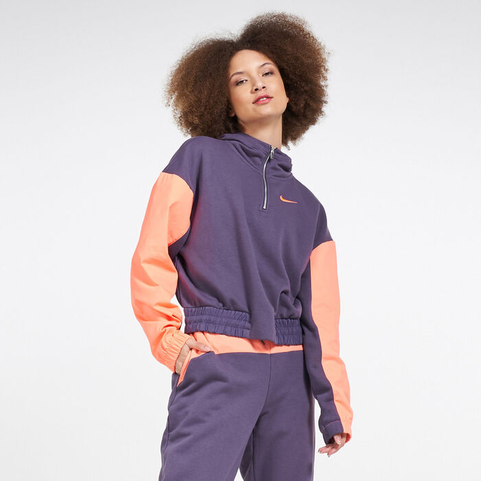 Nike Women's Sportswear Icon Clash Hoodie Purple Nike Women's Sportswear Icon Clash Hoodie Purple image number 0