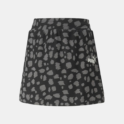 PUMA Kids' Essentials+ ANIMAL Printed Skirt (Older Kids) Black PUMA Kids' Essentials+ ANIMAL Printed Skirt (Older Kids) Black