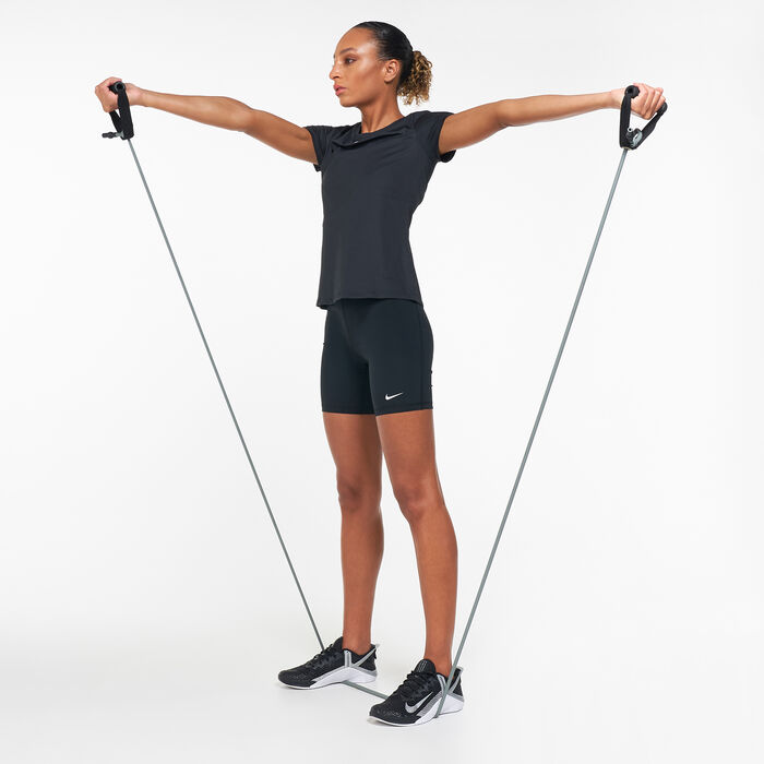 Nike Women's Dri-FIT Top Black Nike Women's Dri-FIT Top Black image number 2