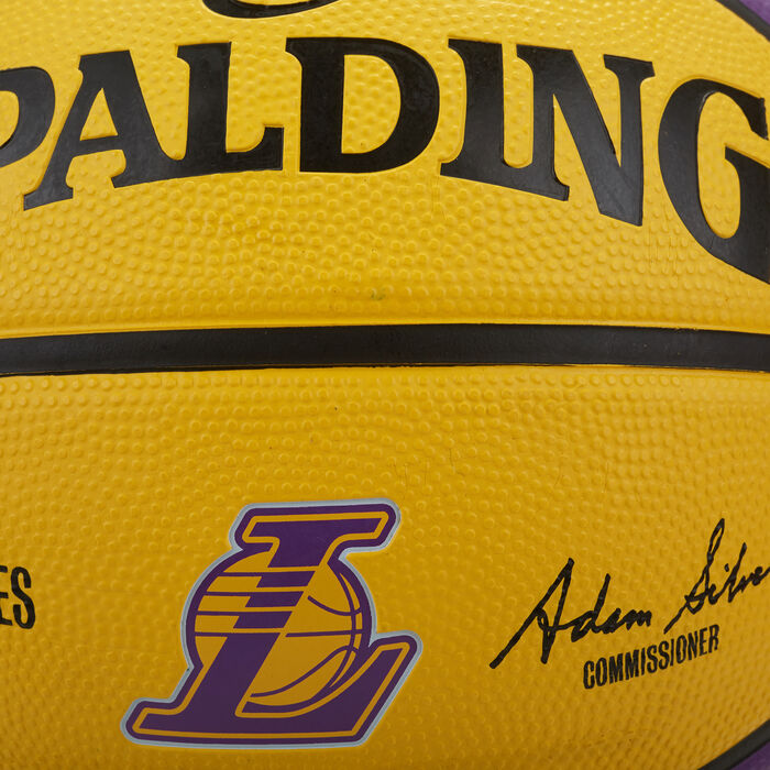 Spalding NBA Team LA Lakers Rubber Basketball Multi image number 2