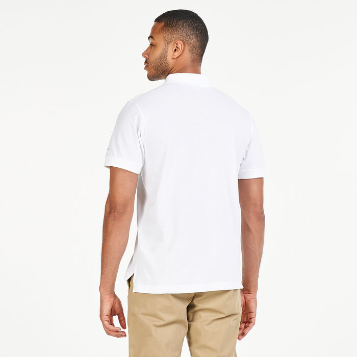 Columbia Men's Cascade Range™ Polo T-Shirt White Columbia Men's Cascade Range™ Polo T-Shirt White image number 1
