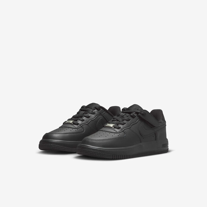 Nike Kids' Force 1 Low EasyOn Shoes Black Nike Kids' Force 1 Low EasyOn Shoes Black image number 4