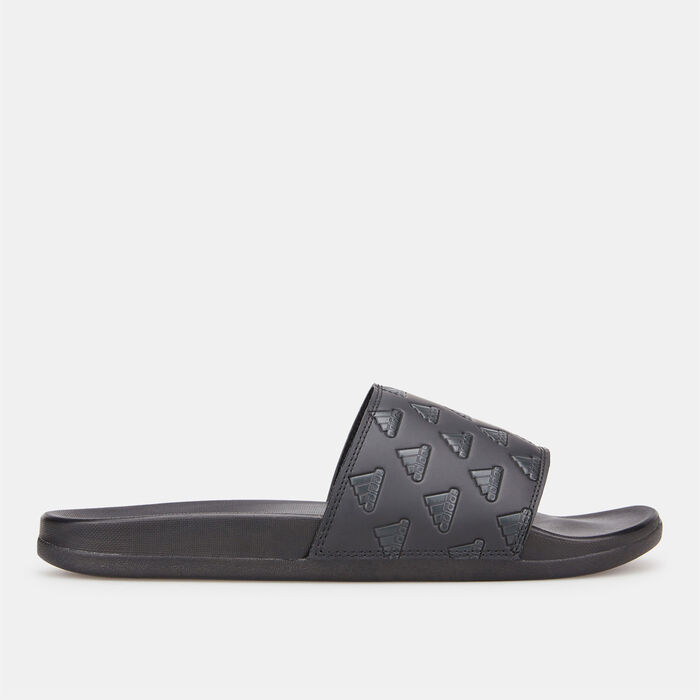 adidas Men's Adilette Comfort Slip-On Slides Black adidas Men's Adilette Comfort Slip-On Slides Black image number 1