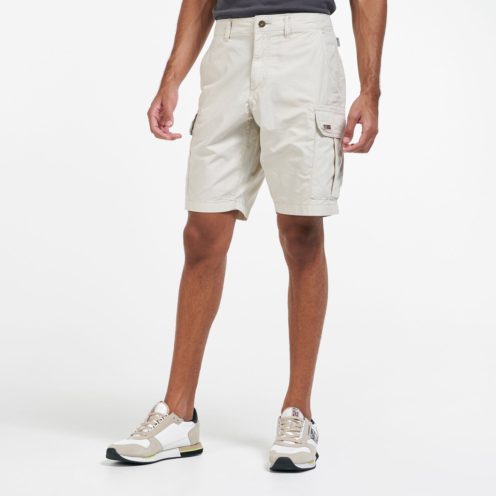 Men s Noto Bermuda Shorts Grey Napapijri in Qatar SSS