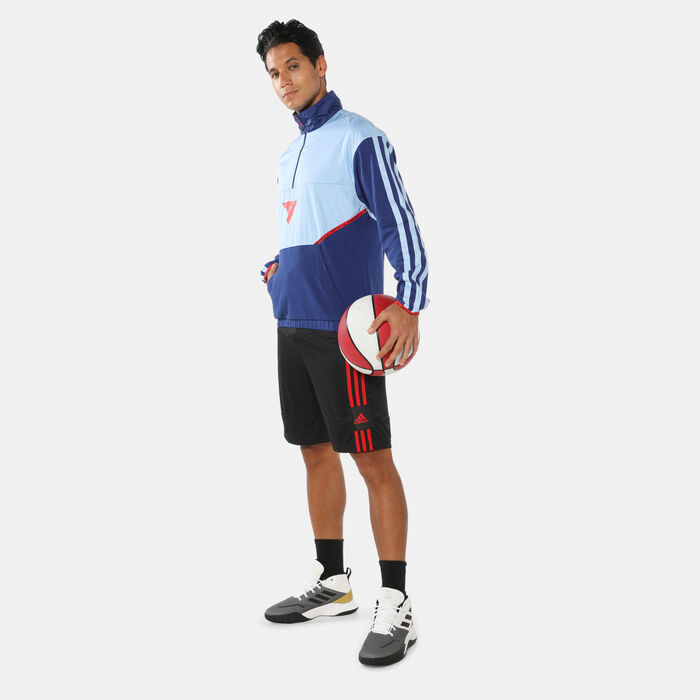 adidas Men's Ice Trae Pullover Sweatshirt Blue image number 2