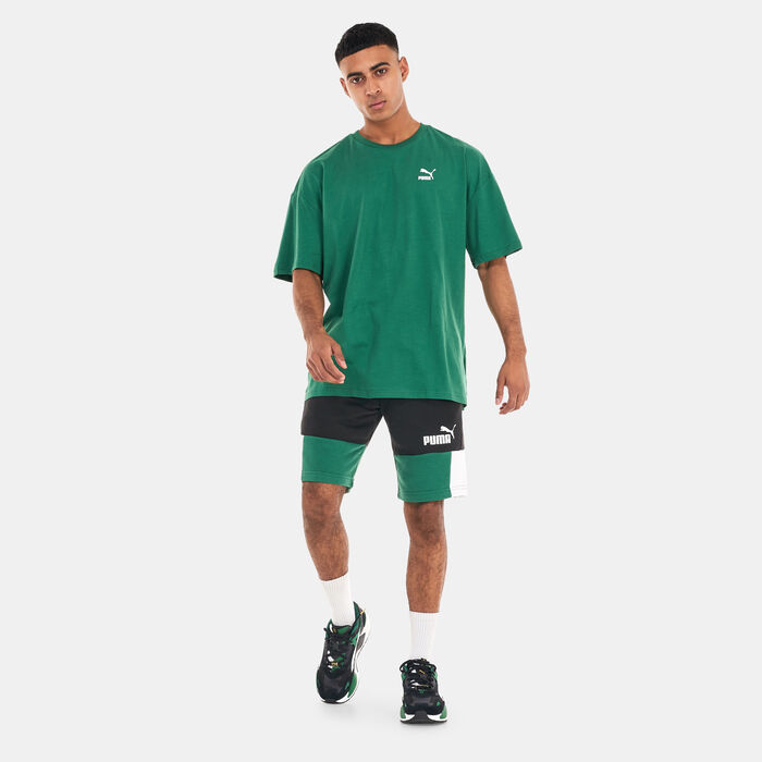 PUMA Men's CLASSICS Oversized T-Shirt Green PUMA Men's CLASSICS Oversized T-Shirt Green image number 2