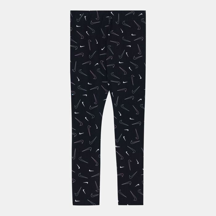 Nike Kids' Sportswear Favorites Allover Print Leggings Black Nike Kids' Sportswear Favorites Allover Print Leggings Black image number 1
