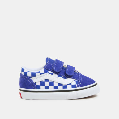 Vans Kids' Old Skool Velcro Shoes (Baby and Toddler) Multi