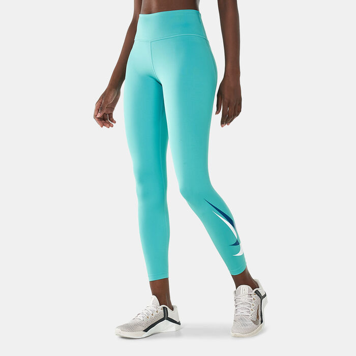 Nike Women's Dri-FIT Swoosh Running 7/8-Length Leggings Green Nike Women's Dri-FIT Swoosh Running 7/8-Length Leggings Green image number 0