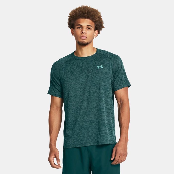 Under Armour Men's UA Tech Textured T-Shirt Green image number 0