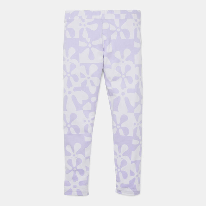 PUMA Kids' x SpongeBob T7 Allover Leggings Purple PUMA Kids' x SpongeBob T7 Allover Leggings Purple image number 2