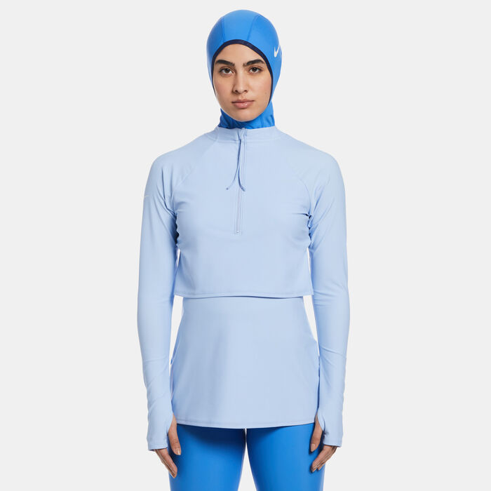 Nike Swim Women's Full Coverage Swimming Tunic Blue Nike Swim Women's Full Coverage Swimming Tunic Blue image number 0