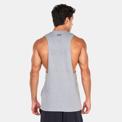 Under Armour Men's Project Rock Brahma Bull Tank Top Grey Under Armour Men's Project Rock Brahma Bull Tank Top Grey