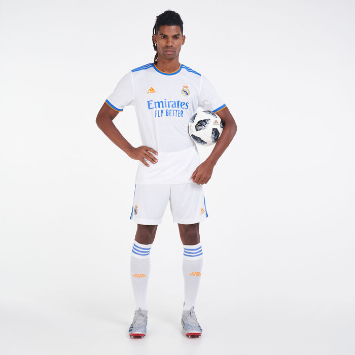 adidas Men's Real Madrid Home Jersey - 2021/22 White adidas Men's Real Madrid Home Jersey - 2021/22 White image number 2