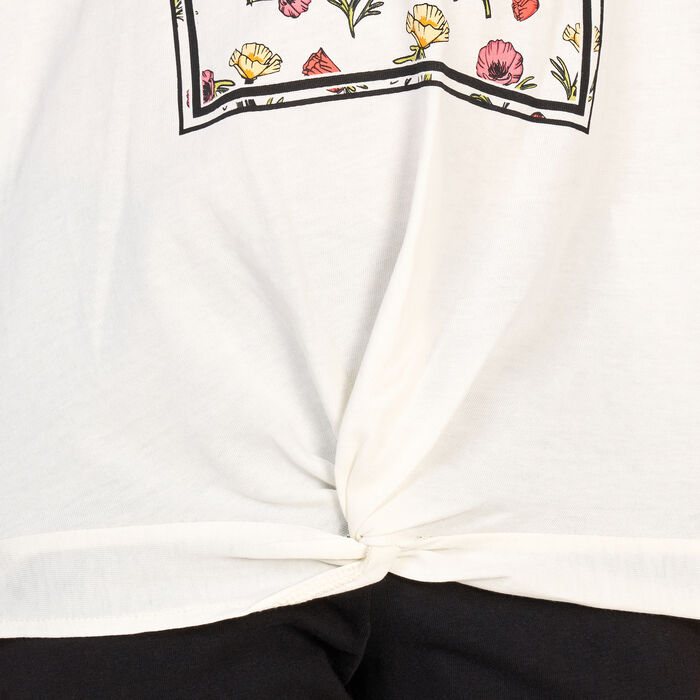 Vans Kids' Poppy Box Knot T-Shirt (Older Kids) Beige Vans Kids' Poppy Box Knot T-Shirt (Older Kids) Beige image number 3