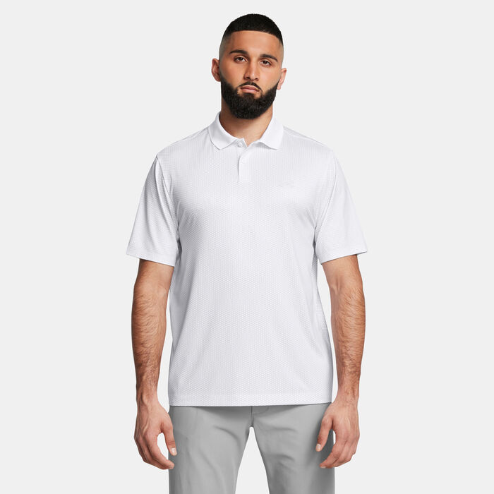 Under Armour Men's Matchplay Printed Polo Shirt White Under Armour Men's Matchplay Printed Polo Shirt White image number 0