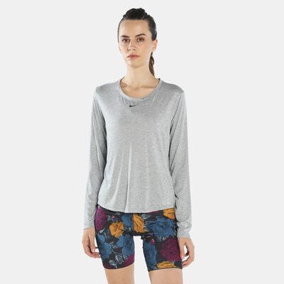 Nike Women's Dri-FIT One T-Shirt Grey