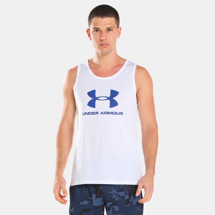 Under Armour Men's Sportstyle Logo Tank Top White Under Armour Men's Sportstyle Logo Tank Top White image number 0