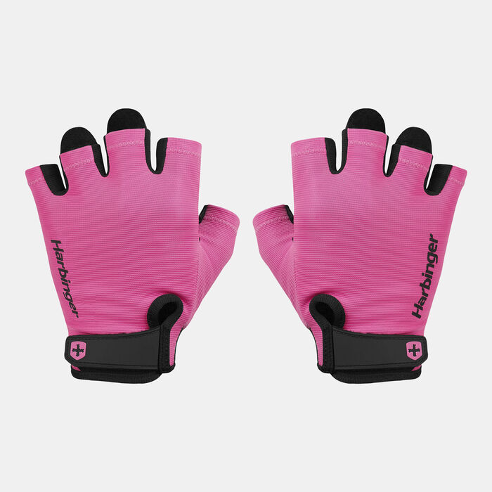Harbinger Women's Power Training Gloves Pink Harbinger Women's Power Training Gloves Pink image number 0