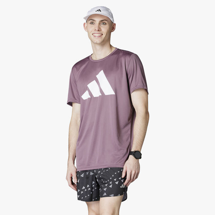 adidas Men's Run It T-Shirt Purple adidas Men's Run It T-Shirt Purple image number 0