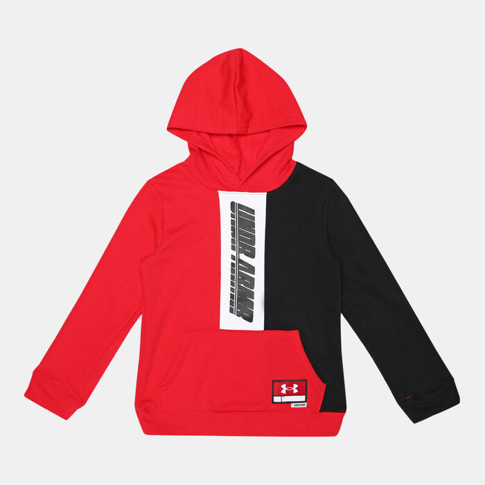 Under Armour Kids' UA Baseline Hoodie Red Under Armour Kids' UA Baseline Hoodie Red image number 0