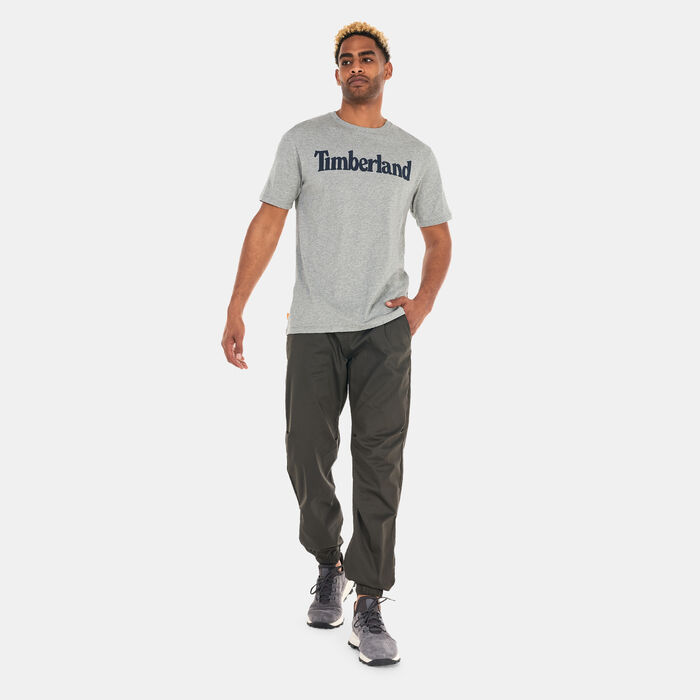 Timberland Men's Linear Logo Non-Ringer T-Shirt Grey Timberland Men's Linear Logo Non-Ringer T-Shirt Grey image number 2