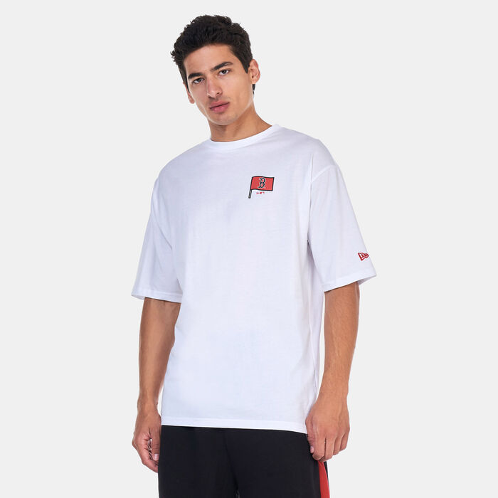 New Era MLB Boston Red Sox Burger Graphic T-Shirt White image number 0