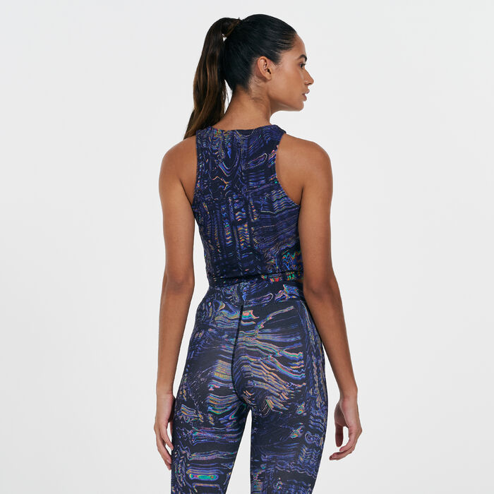 Nike Women's Sportswear Allover Print Tank Top Black image number 1