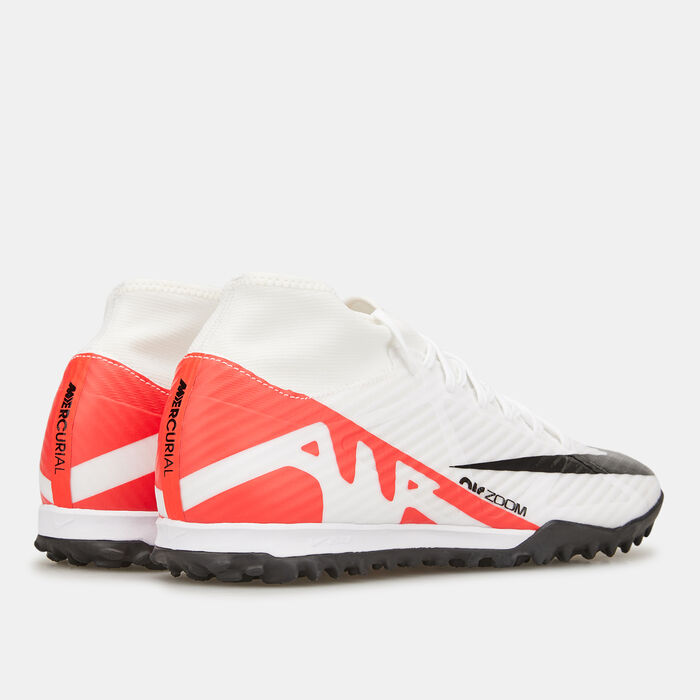 Nike Men's Mercurial Superfly 9 Academy Turf Ground Football Shoes White image number 2