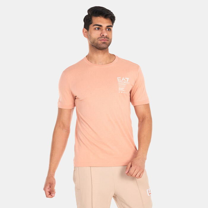 EA7 Emporio Armani Men's Train Logo Series T-Shirt Brown image number 0