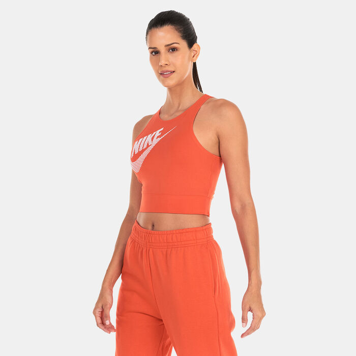 Nike Women's Sportswear Dance Cropped Tank Top Red image number 0