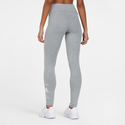 adidas Women's Essentials Stacked Logo Leggings Grey