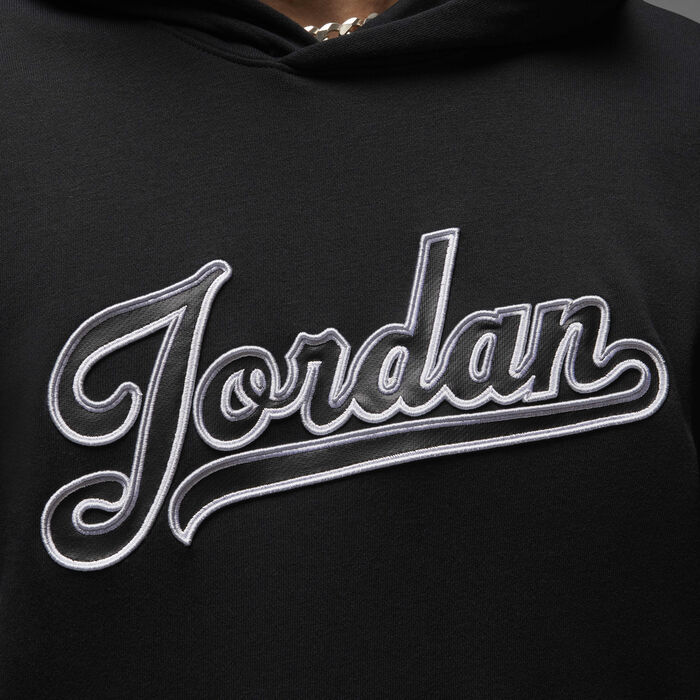Jordan Men's Flight MVP Fleece Hoodie Black Jordan Men's Flight MVP Fleece Hoodie Black image number 3