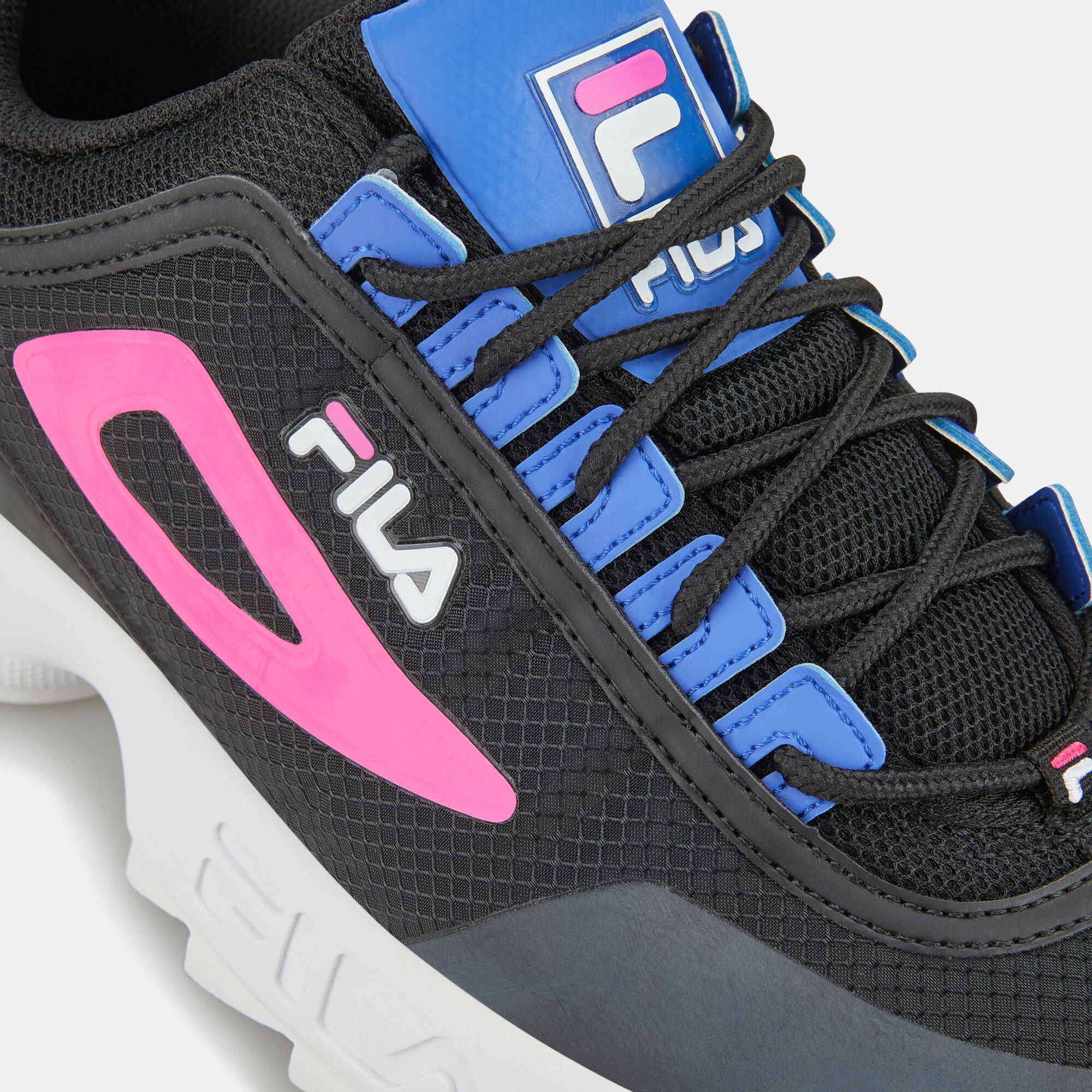 Fila chunky shoes black sales