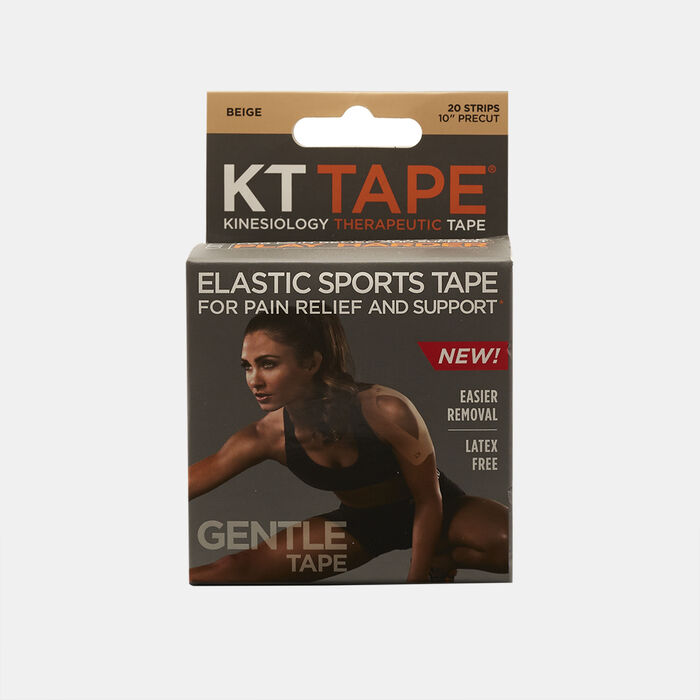 KT Tape Gentle Tape Pre-Cut 20 Strip Beige KT Tape Gentle Tape Pre-Cut 20 Strip Beige image number 0