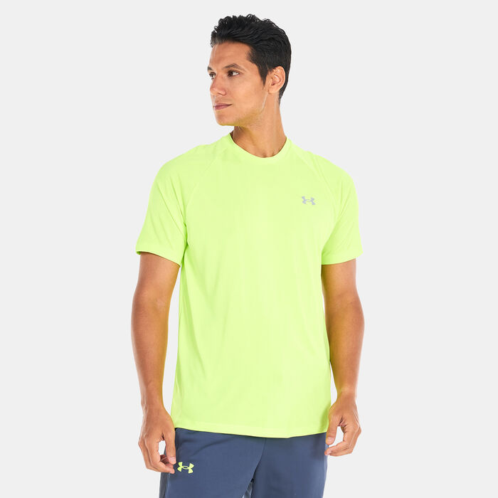 Under Armour Men's UA Tech™ Reflective Training T-Shirt Green Under Armour Men's UA Tech™ Reflective Training T-Shirt Green image number 0