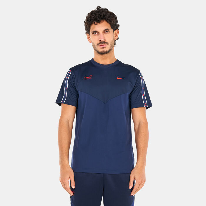 Nike Men's Sportswear Repeat T-Shirt Blue Nike Men's Sportswear Repeat T-Shirt Blue image number 0