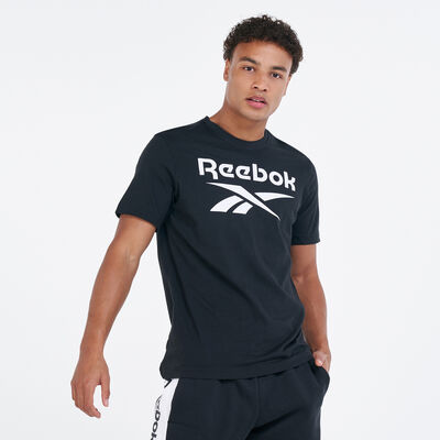 Reebok Men's Graphic Series Stacked T-Shirt Black Reebok Men's Graphic Series Stacked T-Shirt Black