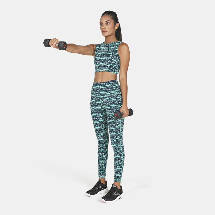 Reebok Women's MYT Cotton Sports Bra Green Reebok Women's MYT Cotton Sports Bra Green image number 2